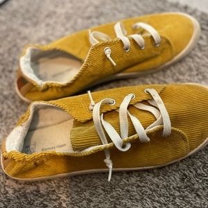 Mustard sneakers